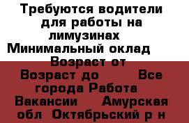 Требуются водители для работы на лимузинах. › Минимальный оклад ­ 40 000 › Возраст от ­ 28 › Возраст до ­ 50 - Все города Работа » Вакансии   . Амурская обл.,Октябрьский р-н